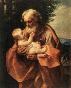 RENI, Guido St Joseph with the Infant Jesus dy painting